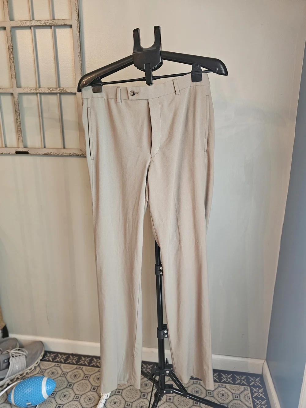 Ralph Lauren Men's Beige Straight Dress Pants